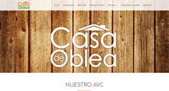 Desktop Screenshot of casadeoblea.com