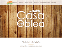 Tablet Screenshot of casadeoblea.com